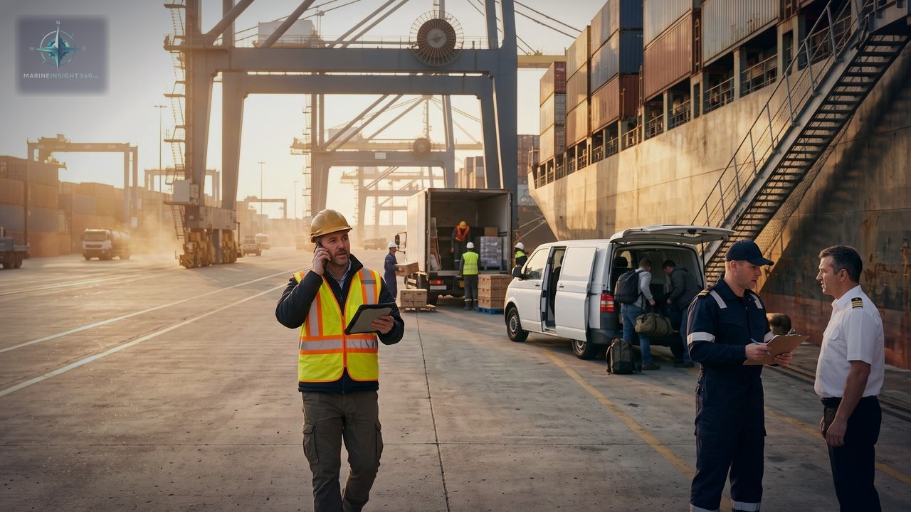 5 Important Responsibilities of Ship Agents illustrated with maritime compliance checks for Marine Insight 360 readers