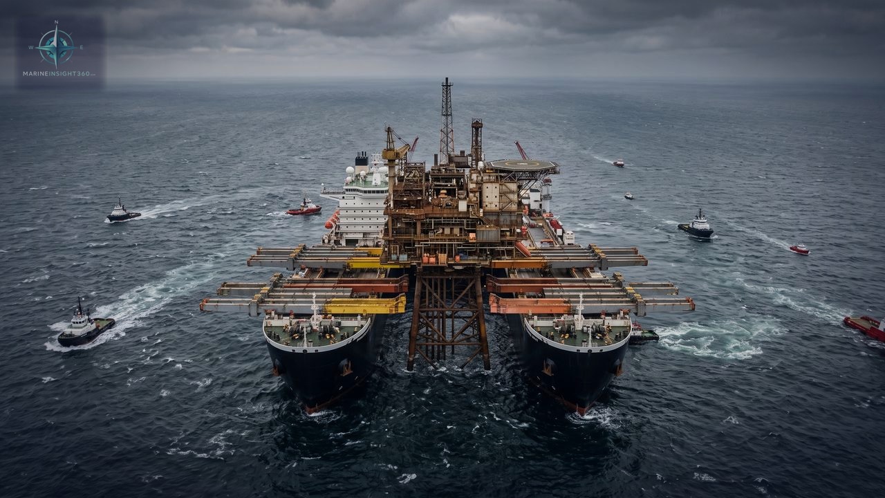 Largest Ship Ever Built illustrated with merchant navy career planning for Marine Insight 360 readers