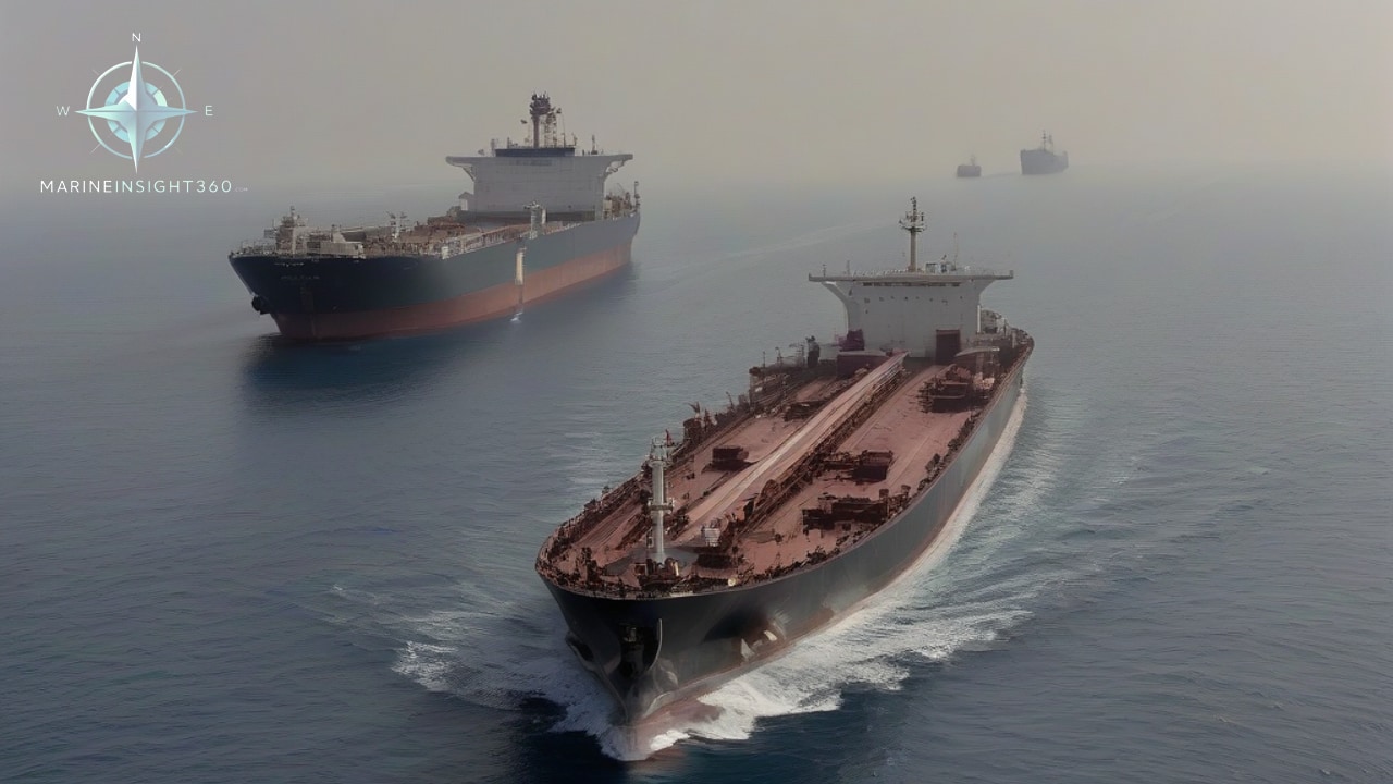 Tankers transiting the Strait of Hormuz